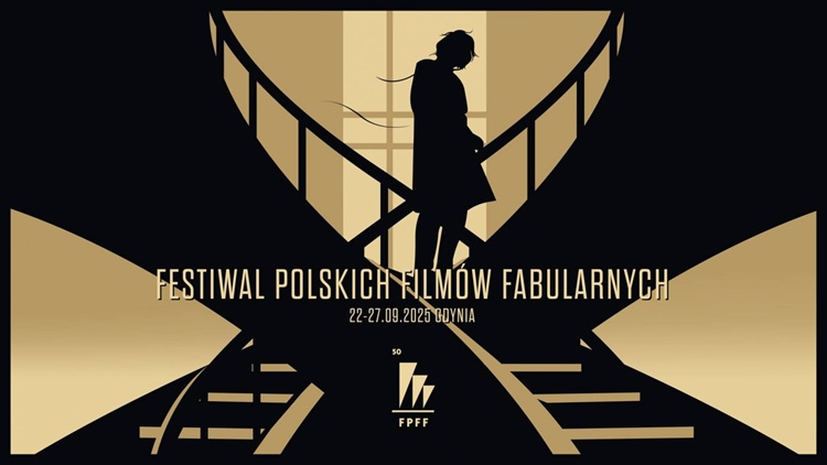 Plakat 50. Festiwalu Polskich Filmów Fabularnych autorstwa Oli Jasionowskiej (mat. prasowe FPFF)