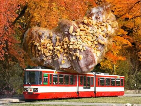 Poznańskie Rogale w Tramwaju w Gdańsku