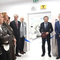 Skaner PET/CT w nowej pracowni Szpitala Morskiego w Gdyni - widok przez tunel aparatu