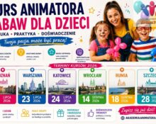 Terminy Kursu Animatora Zabaw dla Dzieci wakacje 2026 – 6 miast Akademii Animatora®